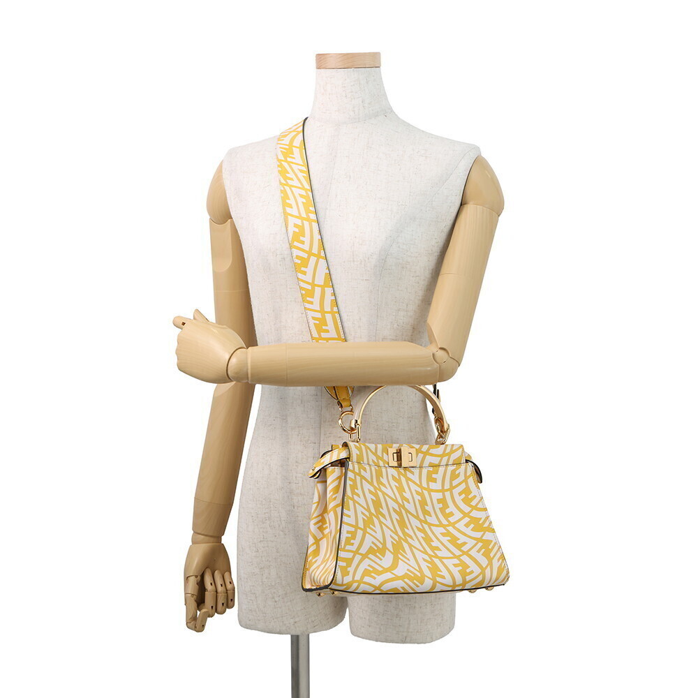 Fendi FF Vertigo Peekaboo Leather Handbag - Picture 6 of 10